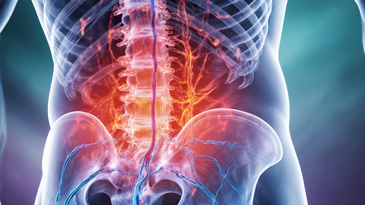 Transparan kas dokusu içinde kan akışı ve sinir sinyalleri görselleştirildi.